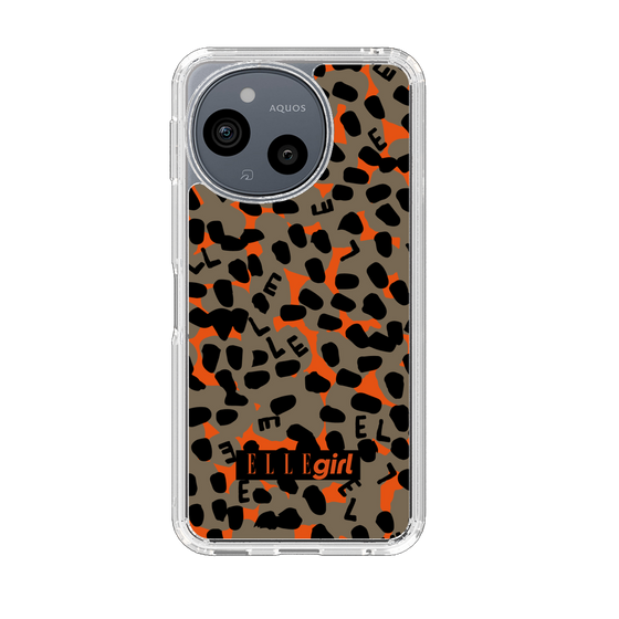 スリムプロテクションケース［ ELLEgirl - レオパード - Brown ］