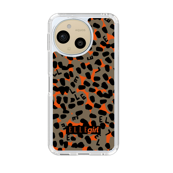スリムプロテクションケース［ ELLEgirl - レオパード - Brown ］