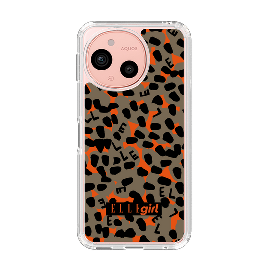 スリムプロテクションケース［ ELLEgirl - レオパード - Brown ］