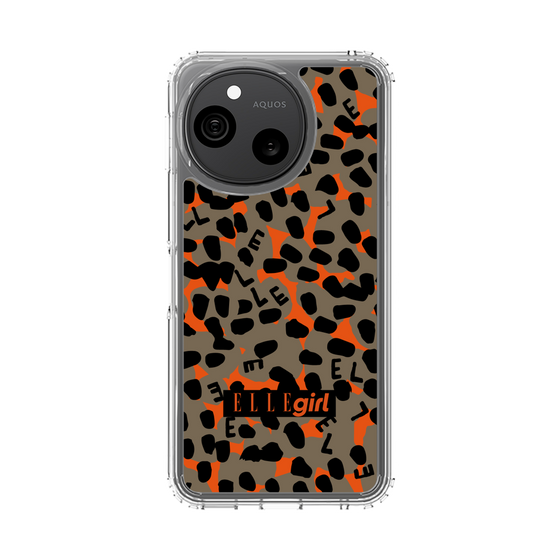 スリムプロテクションケース［ ELLEgirl - レオパード - Brown ］