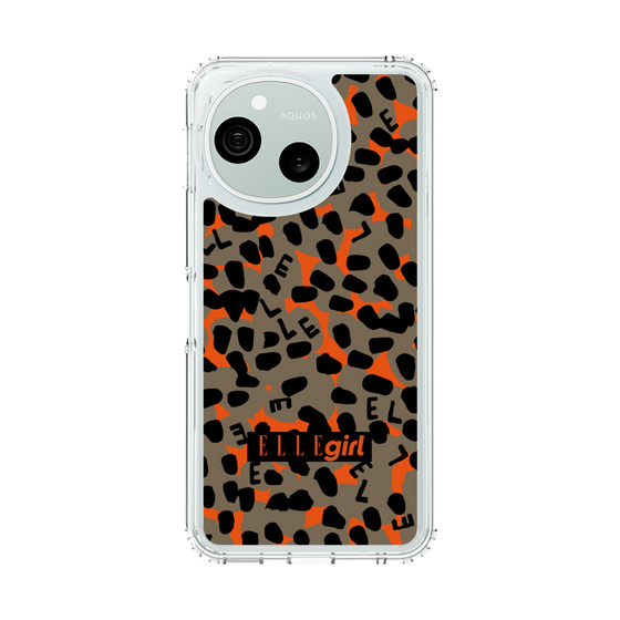 スリムプロテクションケース［ ELLEgirl - レオパード - Brown ］
