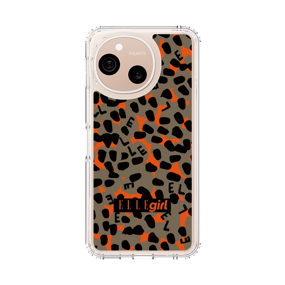 スリムプロテクションケース［ ELLEgirl - レオパード - Brown ］