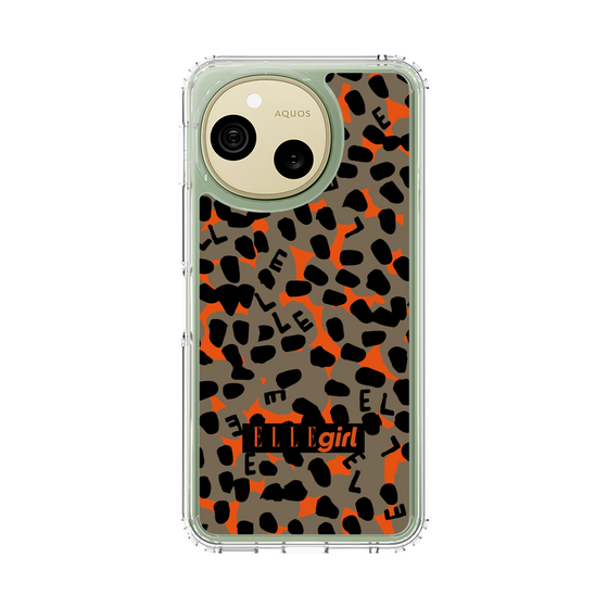 スリムプロテクションケース［ ELLEgirl - レオパード - Brown ］
