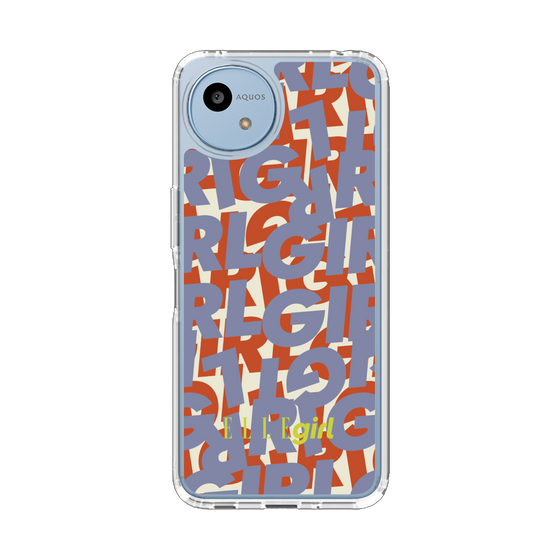 スリムプロテクションケース［ ELLEgirl - ミックスロゴ - Purple ］