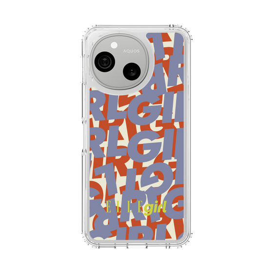 スリムプロテクションケース［ ELLEgirl - ミックスロゴ - Purple ］