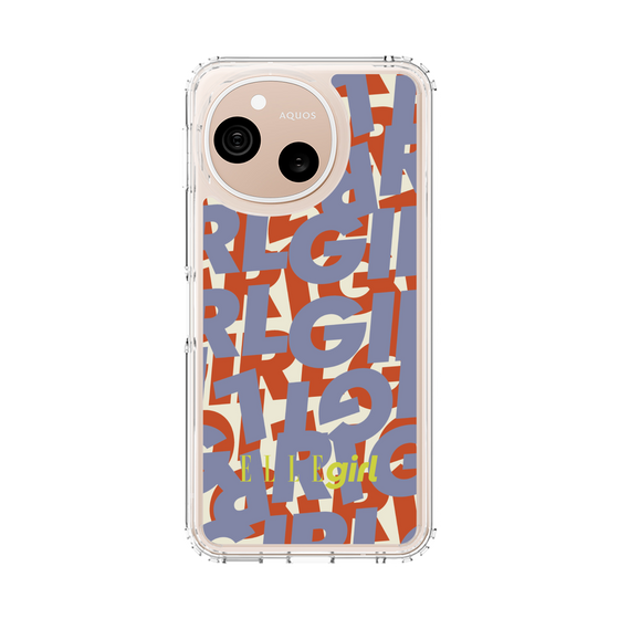 スリムプロテクションケース［ ELLEgirl - ミックスロゴ - Purple ］