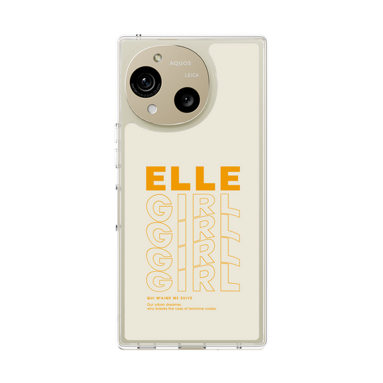 スリムプロテクションケース［ ELLEgirl - ロゴ ］