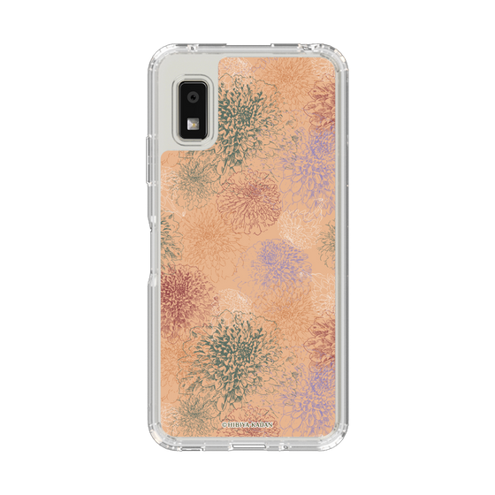 スリムプロテクションケース［ 日比谷花壇 - ダリア - オレンジ ］