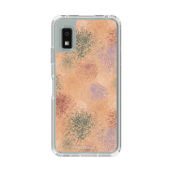 スリムプロテクションケース［ 日比谷花壇 - ダリア - オレンジ ］