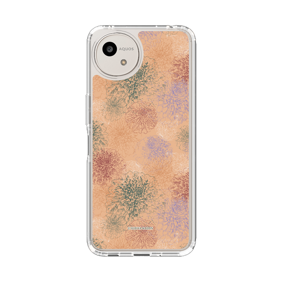 スリムプロテクションケース［ 日比谷花壇 - ダリア - オレンジ ］