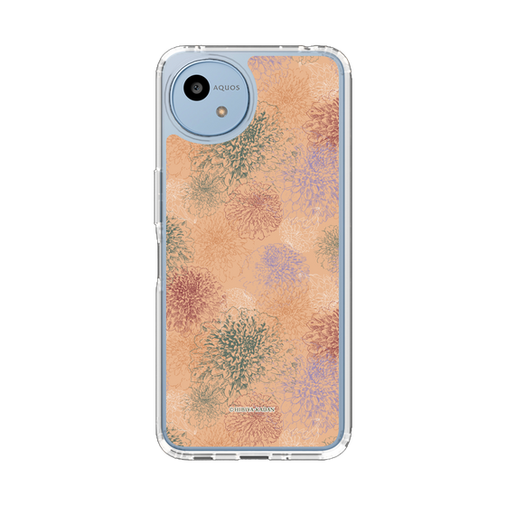 スリムプロテクションケース［ 日比谷花壇 - ダリア - オレンジ ］