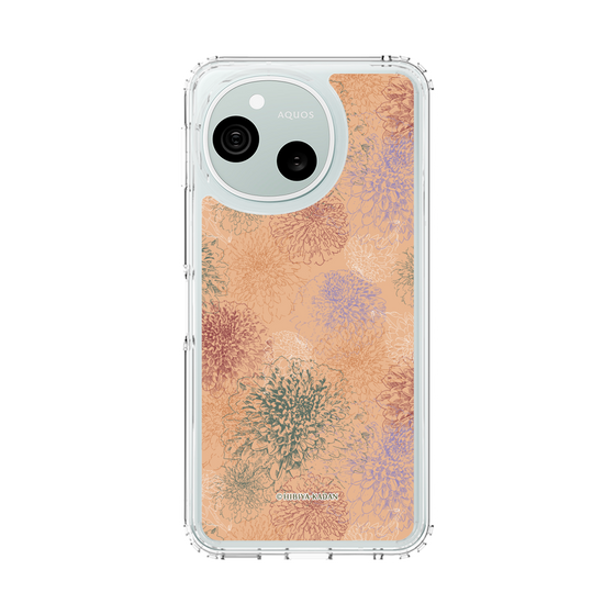 スリムプロテクションケース［ 日比谷花壇 - ダリア - オレンジ ］