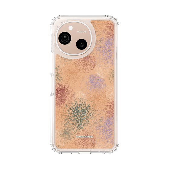 スリムプロテクションケース［ 日比谷花壇 - ダリア - オレンジ ］