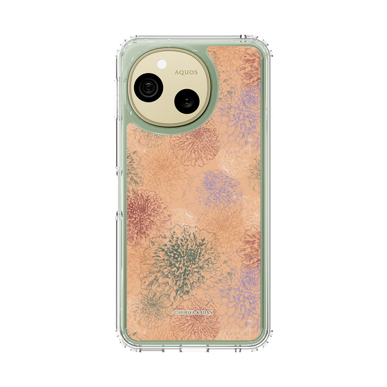 スリムプロテクションケース［ 日比谷花壇 - ダリア - オレンジ ］