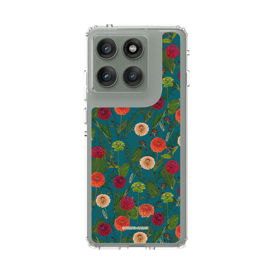 スリムプロテクションケース［ 日比谷花壇 - ダリア - グリーン ］