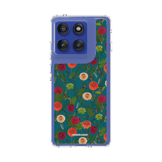 スリムプロテクションケース［ 日比谷花壇 - ダリア - グリーン ］