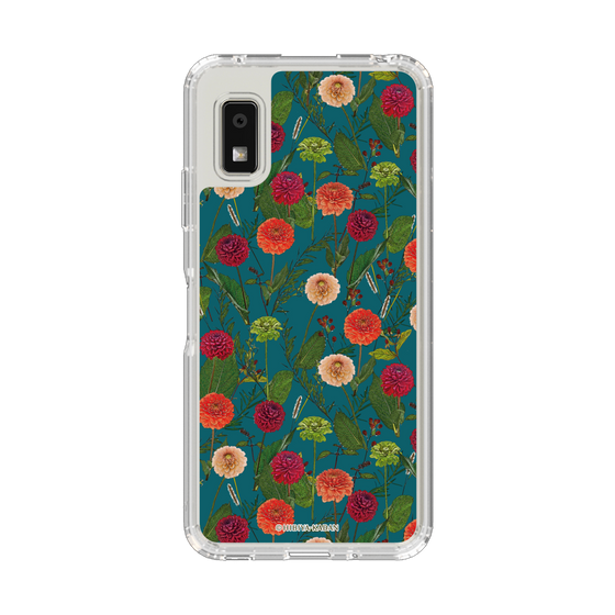 スリムプロテクションケース［ 日比谷花壇 - ダリア - グリーン ］