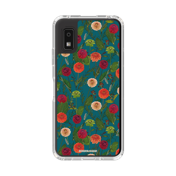 スリムプロテクションケース［ 日比谷花壇 - ダリア - グリーン ］