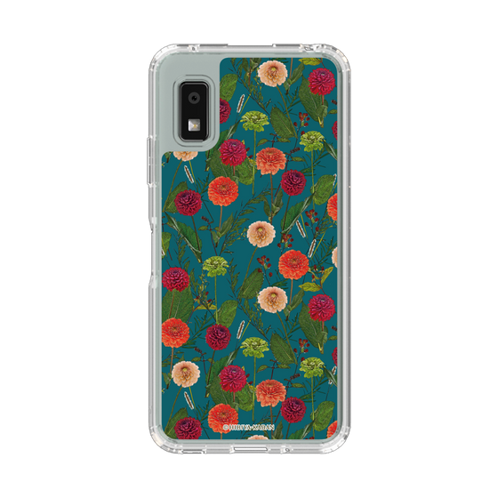 スリムプロテクションケース［ 日比谷花壇 - ダリア - グリーン ］