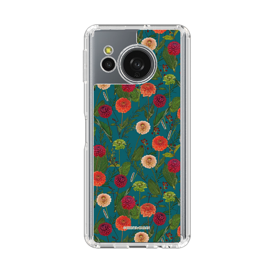 スリムプロテクションケース［ 日比谷花壇 - ダリア - グリーン ］