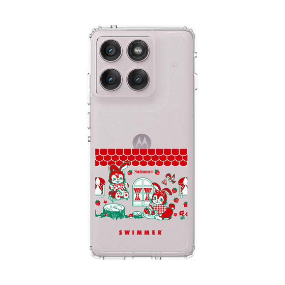 スリムプロテクションケース［ SWIMMER - うさいちご ］