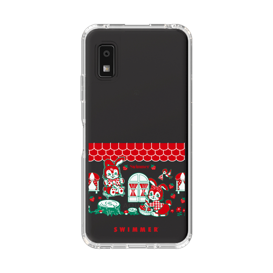 スリムプロテクションケース［ SWIMMER - うさいちご ］