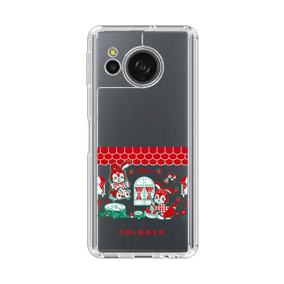 スリムプロテクションケース［ SWIMMER - うさいちご ］