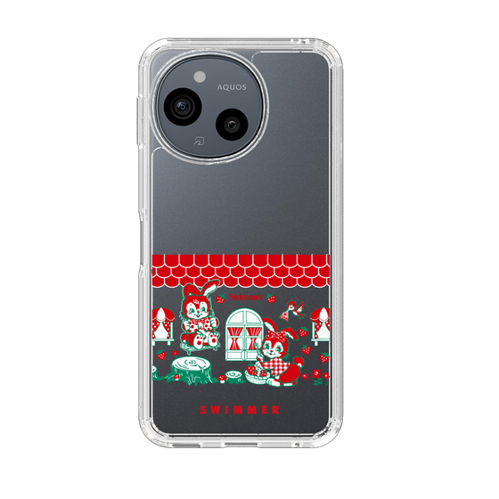 スリムプロテクションケース［ SWIMMER - うさいちご ］