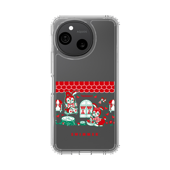 スリムプロテクションケース［ SWIMMER - うさいちご ］