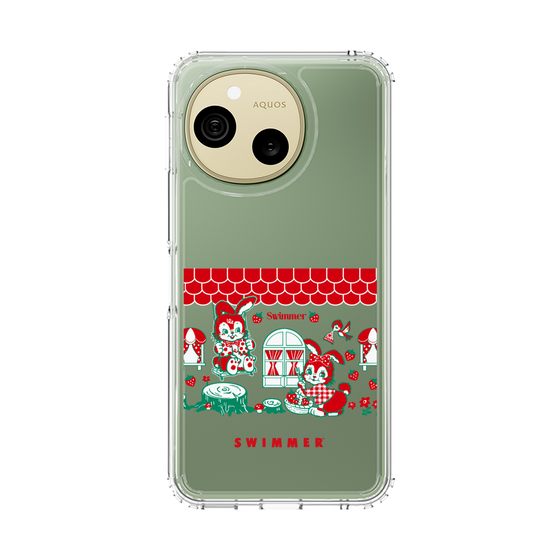 スリムプロテクションケース［ SWIMMER - うさいちご ］