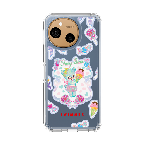 スリムプロテクションケース［ SWIMMER - シャイニーベア ］
