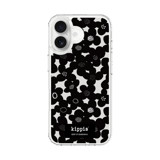 スリムプロテクションケース［ kippis® - Kevät 春 - ブラック ］