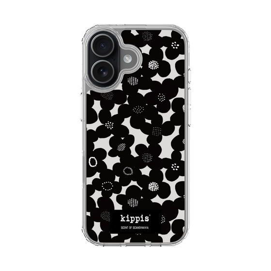 スリムプロテクションケース［ kippis® - Kevät 春 - ブラック ］