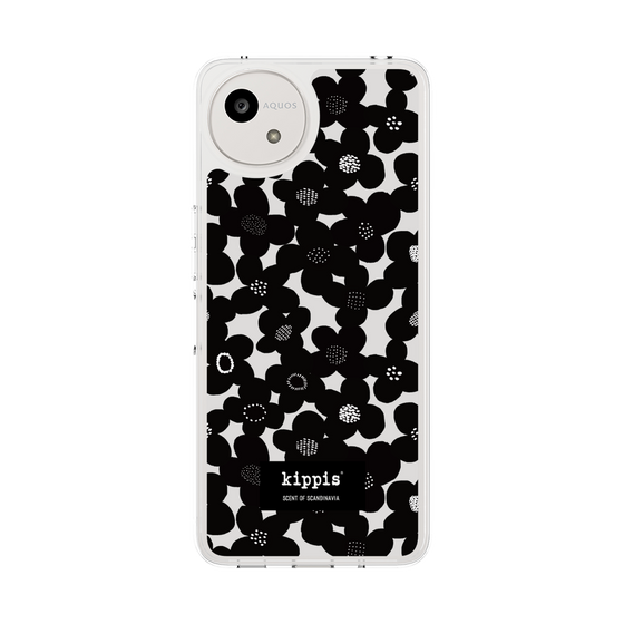 スリムプロテクションケース［ kippis® - Kevät 春 - ブラック ］