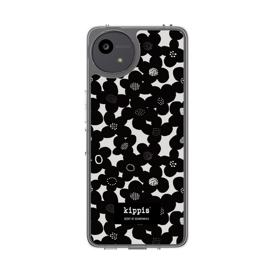 スリムプロテクションケース［ kippis® - Kevät 春 - ブラック ］