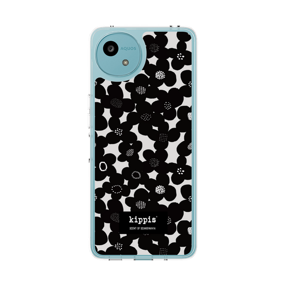 スリムプロテクションケース［ kippis® - Kevät 春 - ブラック ］