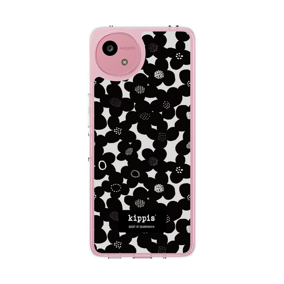 スリムプロテクションケース［ kippis® - Kevät 春 - ブラック ］