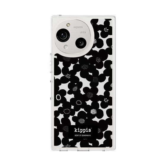 スリムプロテクションケース［ kippis® - Kevät 春 - ブラック ］