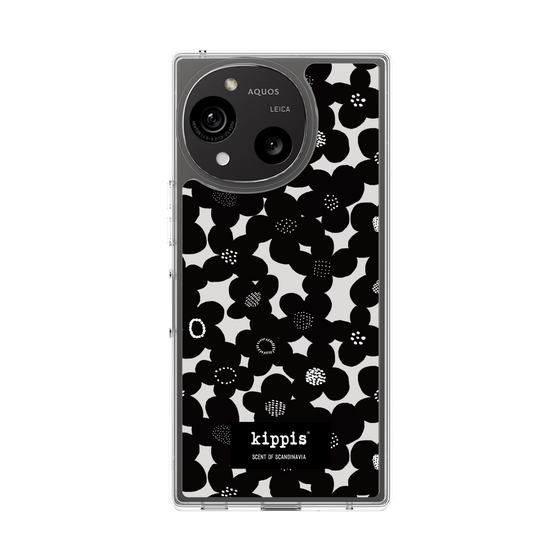 スリムプロテクションケース［ kippis® - Kevät 春 - ブラック ］