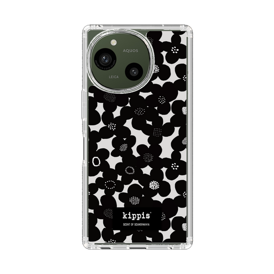 スリムプロテクションケース［ kippis® - Kevät 春 - ブラック ］