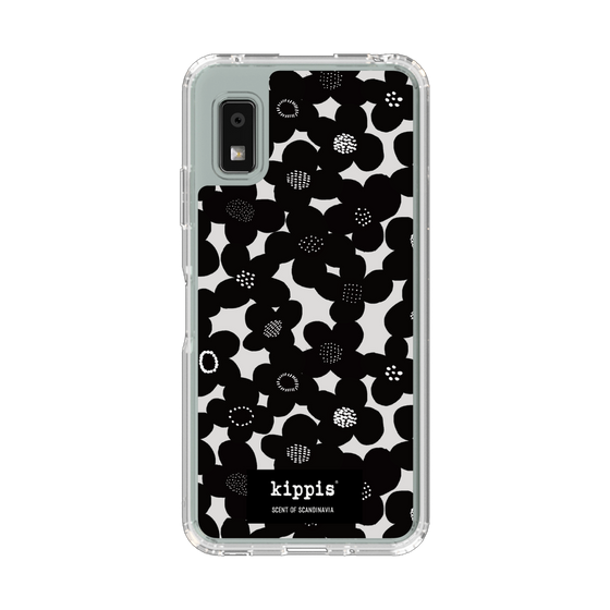 スリムプロテクションケース［ kippis® - Kevät 春 - ブラック ］