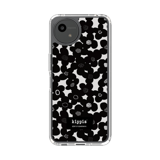 スリムプロテクションケース［ kippis® - Kevät 春 - ブラック ］