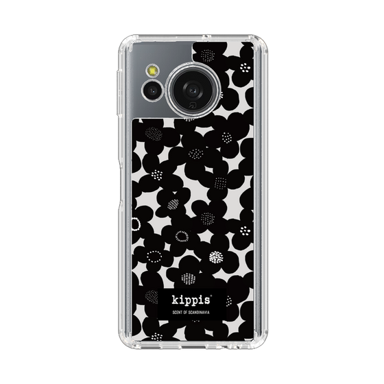 スリムプロテクションケース［ kippis® - Kevät 春 - ブラック ］