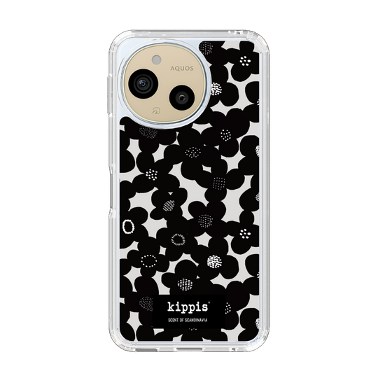 スリムプロテクションケース［ kippis® - Kevät 春 - ブラック ］