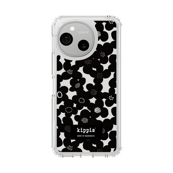 スリムプロテクションケース［ kippis® - Kevät 春 - ブラック ］