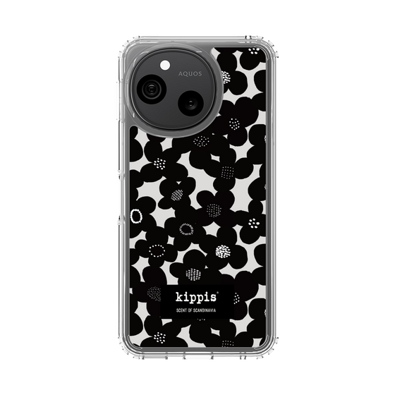 スリムプロテクションケース［ kippis® - Kevät 春 - ブラック ］