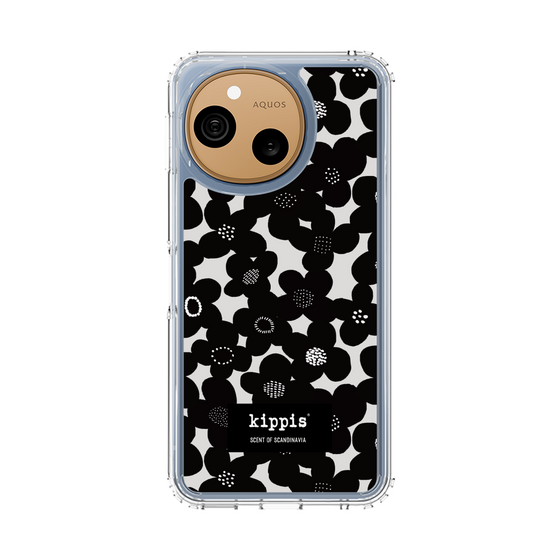 スリムプロテクションケース［ kippis® - Kevät 春 - ブラック ］