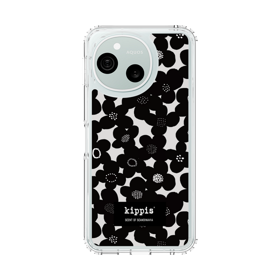 スリムプロテクションケース［ kippis® - Kevät 春 - ブラック ］