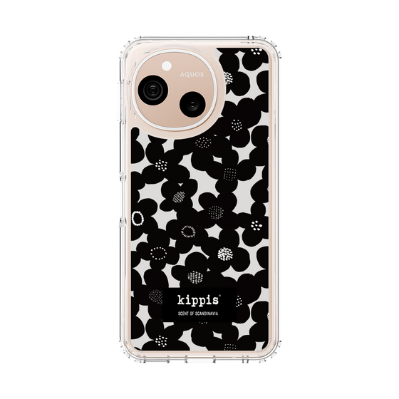 スリムプロテクションケース［ kippis® - Kevät 春 - ブラック ］