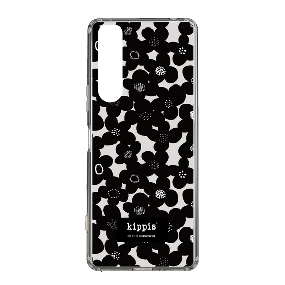 スリムプロテクションケース［ kippis® - Kevät 春 - ブラック ］